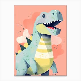 Colourful Dinosaur Trachodon Canvas Print