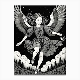 Angel Of The Night Canvas Print