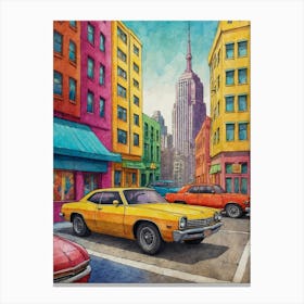 New York City Street Scene Canvas Print