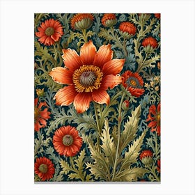 William Morris Floral Pattern 6 Canvas Print