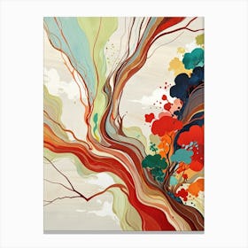 Abstract Tree Painting 1 Canvas Print