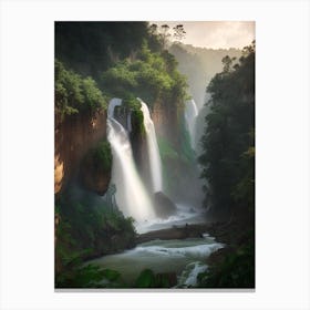 Anisakan Falls, Myanmar Realistic Photograph (1) Canvas Print