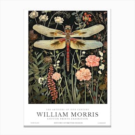 William Morris Exhibition Insects Series 22 Canvas Print