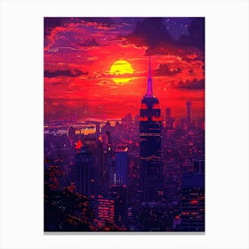 New York City Sunset Canvas Print