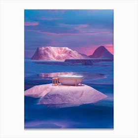 Isolated Relaxing Bath Canvas Print