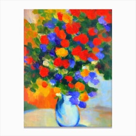 Blastomussa Matisse Inspired Flower Canvas Print