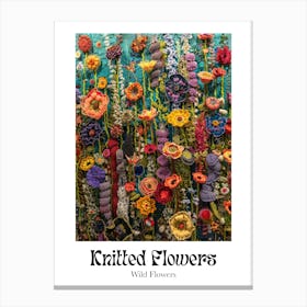 Knitted Flowers Wild Flowers 5 Canvas Print