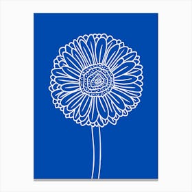 Gerbera Flower Illustration Canvas Print