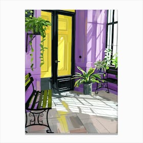 Purple Door Canvas Print