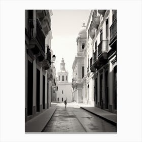 Cadiz, Spain, Black And White Photography 3 Canvas Print