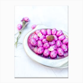 Pink Easter Eggs 5 Canvas Print