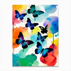 Watercolor Butterflies 5 Canvas Print