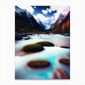 River In The Mountains 9 Canvas Print