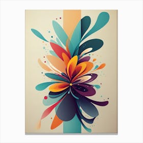Abstract Flower Canvas Print