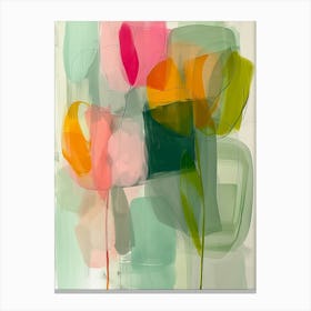 Viridian Vapor Abstractions Canvas Print