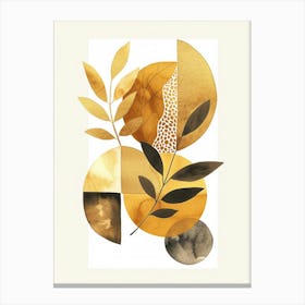 Gold Leaf Print Canvas Print