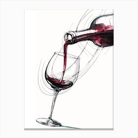 Wine Pouring Canvas Print