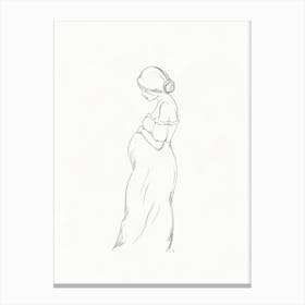 Maternity Sketch 1 Canvas Print