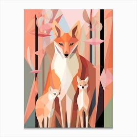Abstract Geometric Animals 9 Canvas Print
