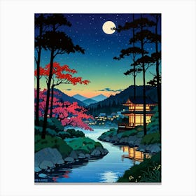 Kyoto Nightscape Canvas Print