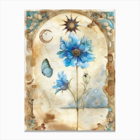 Blue Cosmos Canvas Print