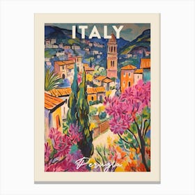 Perugia Italy 1 Fauvist Painting Travel Poster Canvas Print