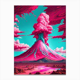 Volcano Pink 1 Canvas Print