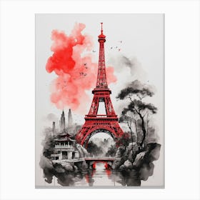 Paris Eiffel Tower 1 Canvas Print