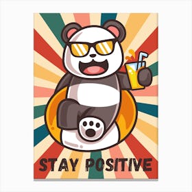 Stay Positive Canvas Print