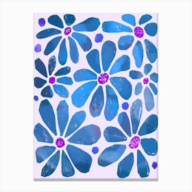 Blue Flowers Canvas Print