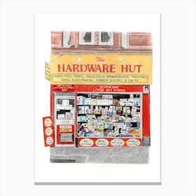 Hardware Hut Shop Front Canvas Print