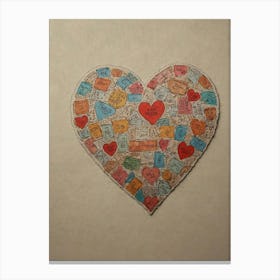 Valentine'S Day Heart Canvas Print