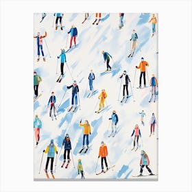 Kitzbuhel   Austria, Ski Resort Illustration 2 Canvas Print