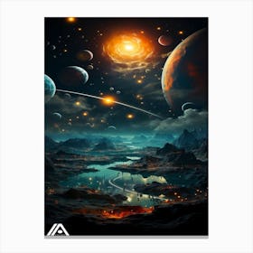 Solar System Canvas Print