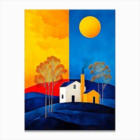 House In The Sun Canvas Print