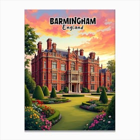 Birmingham Vintage Art V 03 Canvas Print