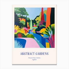 Colourful Gardens Chiswick House Gardens United Kingdom 3 Blue Poster Canvas Print