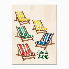 Beach Chairs 2 Canvas Print