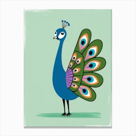 Peacock 1 Canvas Print