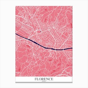 Florence Pink Purple Canvas Print