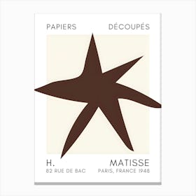 Starfish By Matisse Canvas Print