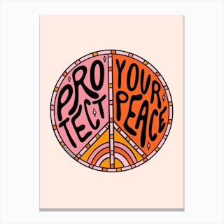 Protect Your Peace Canvas Print