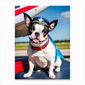 Pilot Dog-Reimagined Canvas Print