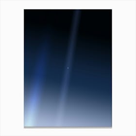 Pale Blue Dot poster, NASA Voyager 1 (2020 revision) — Space poster, science print, wall art, NASA poster, vector art Canvas Print