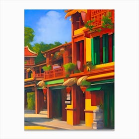 Asian Street Scene 2 Canvas Print