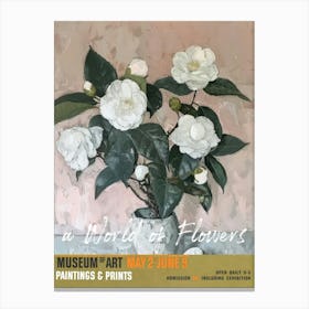A World Of Flowers, Van Gogh Exhibition Camellia 2 Canvas Print