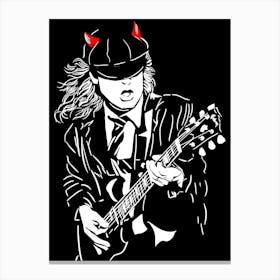 angus young ac dc band music 9 Canvas Print
