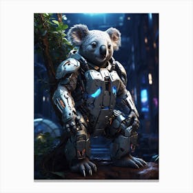 Koala In Cyborg Body #2 Canvas Print