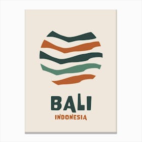 Bali Navy Canvas Print