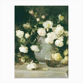 Still Life With Roses Canvas Print